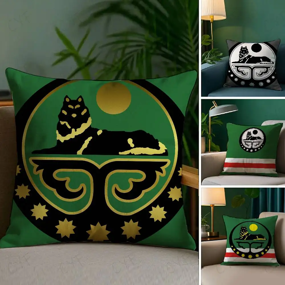 

Chechen Coat Of Arms Pillow Case Custom Printed Brushed Fleece Pillow, Baby Skin-Touch, Eco-Friendly Dye-Sublimation Cushion for