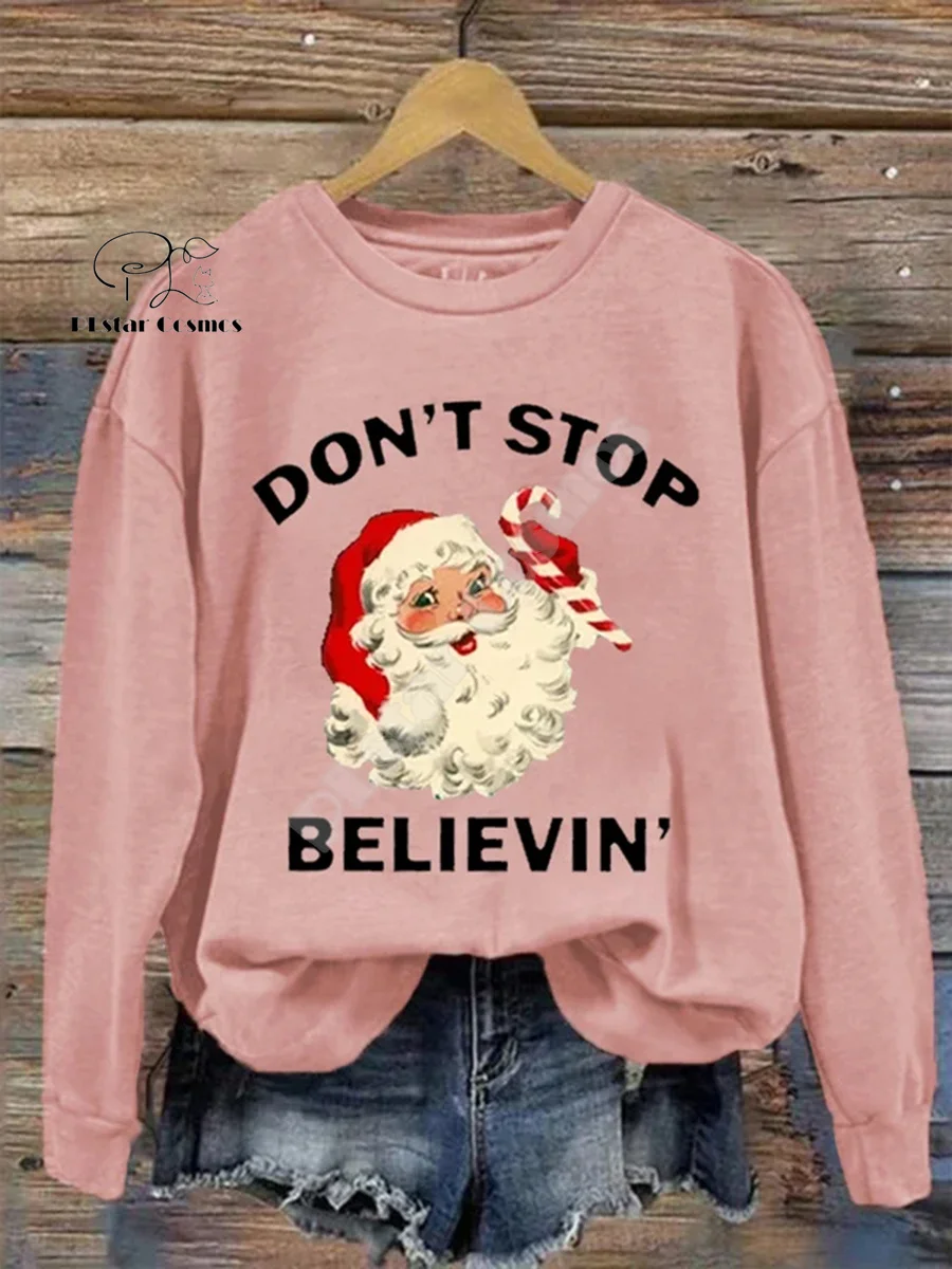 Christmas Santa Claus Cat Dog Graffiti Vintage Retro Winter Ugly Sweater 3DPrint Harajuku Pullover Casual Funny Long Sleeves V13