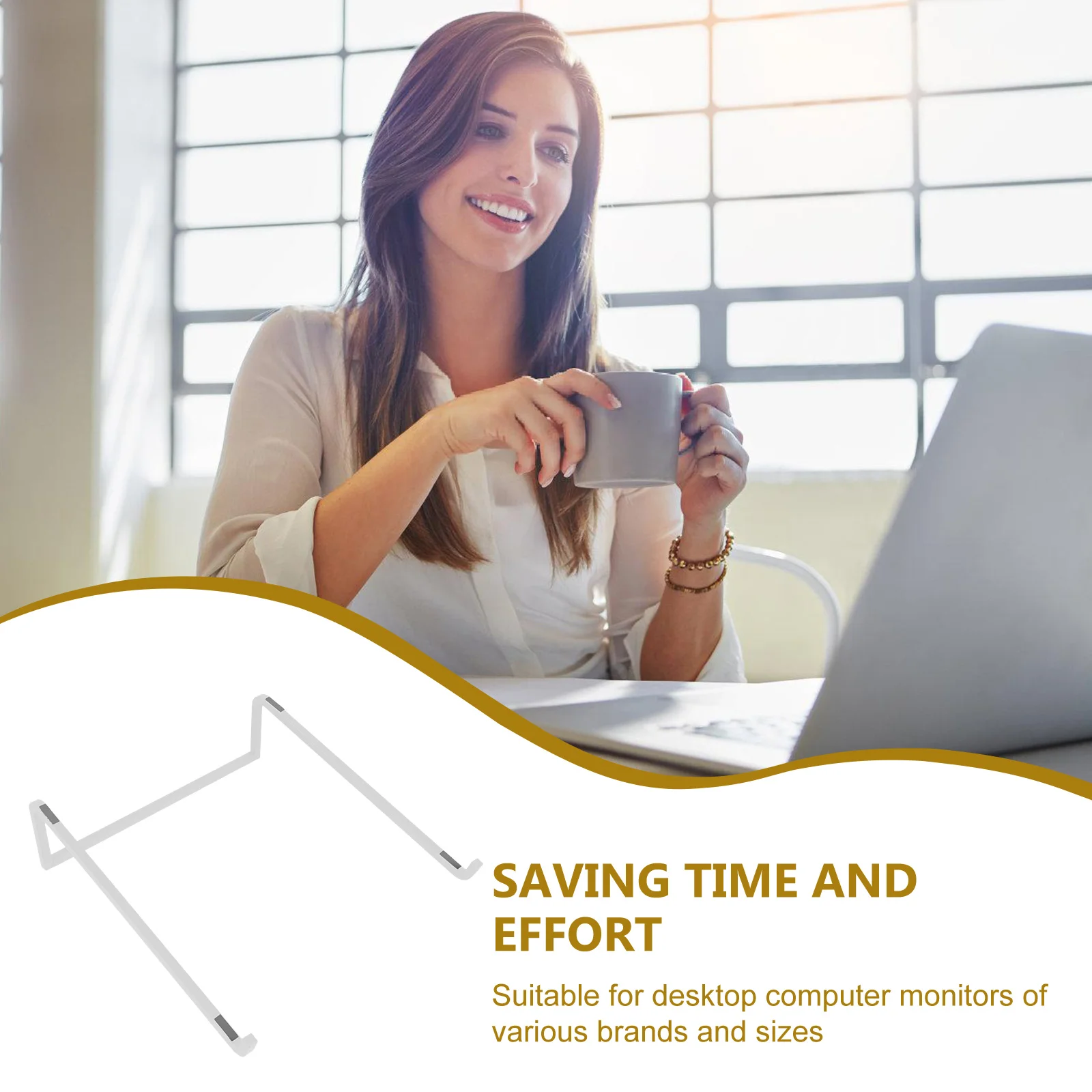 

HeavyDuty Metal ComputerMonitor LaptopDesktop NotebookHolder ErgonomicSingleLayer NoInstallation VariousBr s Sizes ComputerSt