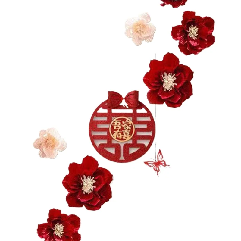 wedding-room-arrangement-set-latte-wedding-bedroom-living-room-bow-wall-decoration