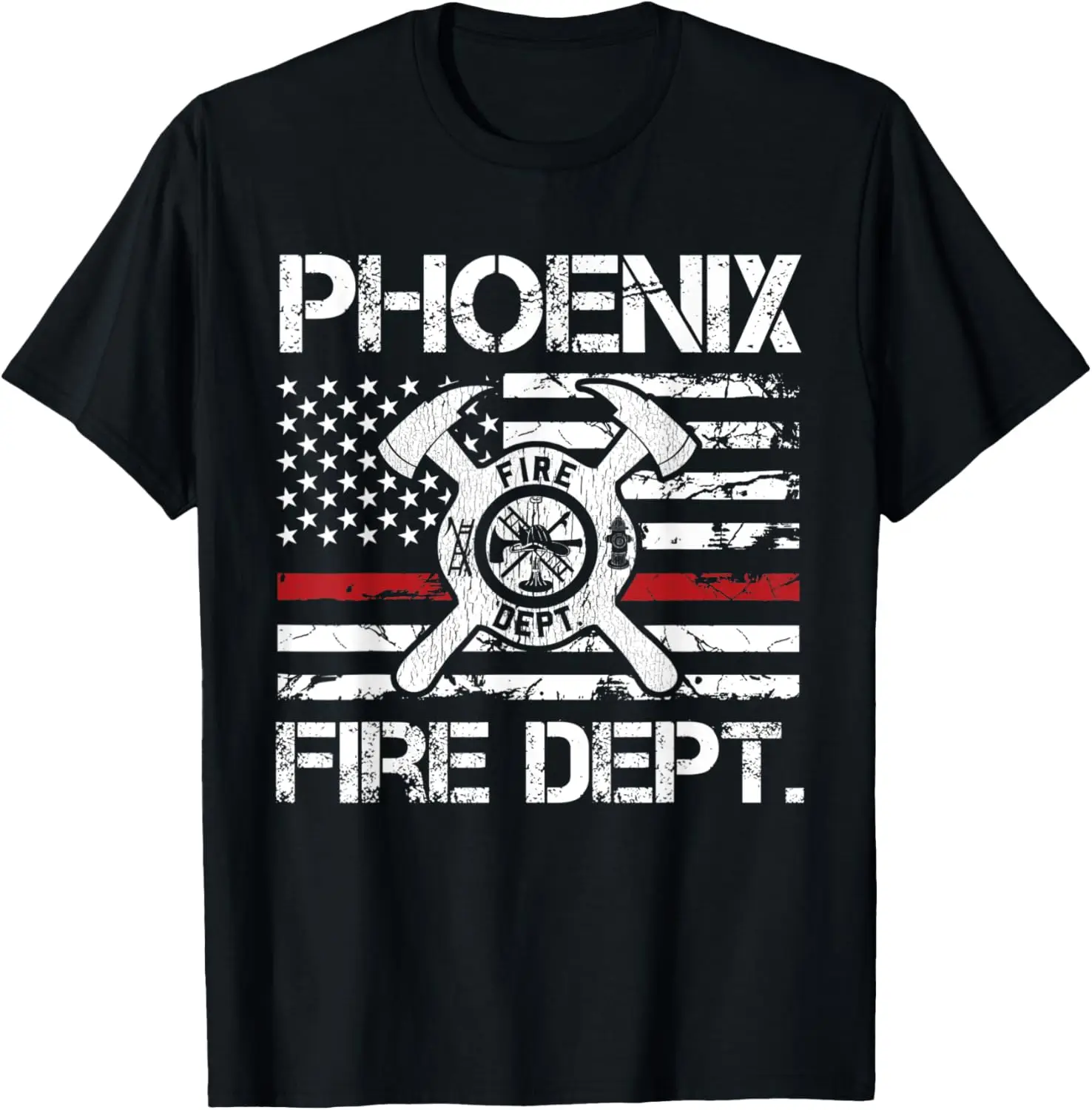 

Футболка пожарного с тонкой красной линией Феникса Аризоны