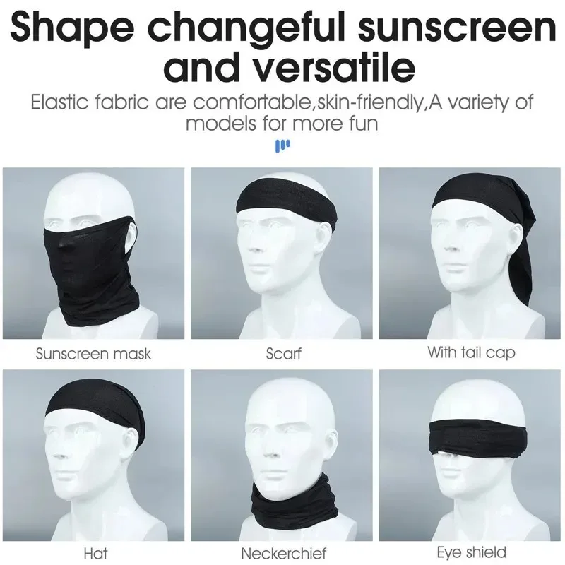 

New Outdoor Sport Running Scarf Dustproof Men Women Mask Summer Cycling Breathable Headwear Ice Silk Anti UV Face Cover