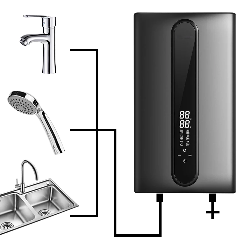 

Водонагреватель 380 В-400 В 3 фазы OEM ODM 24 кВт Настенный водонагреватель Chauffe Безрезервуарный электрический мгновенный водонагреватель для