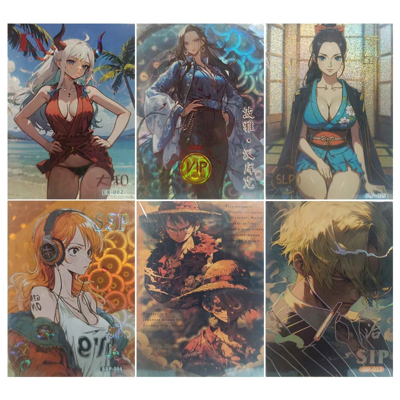 Karty Anime One Piece EX STA SSP SIP SLP Yamato Nami Nico Robin Karty Kolekcjonerskie Prezenty Świąteczne Urodzinowe Zabawki dla Dzieci