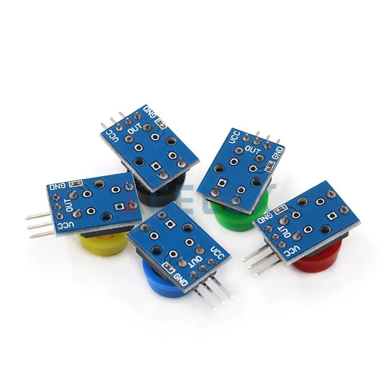 5pcs/set 12X12MM Big key module Big button module Light touch switch module with hat High level output for arduino or  3