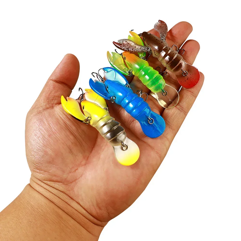 Новая плавающая жесткая рыболовная приманка для полза с губами и тройными крючками, раки Crawdad Jerkabti Swimbait для окуня, форели, судака, 8 см/9 г Новая плавающая жесткая рыболовная приманка для полза с губами и тройными крючками, раки Crawdad Jerkabti Swimbait для окуня, форели, судака, 8 см/9 г