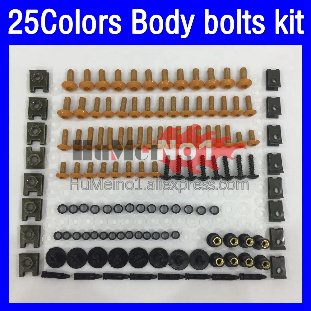 268ps Fairing bolts full screw kit For HONDA NSR250R MC28 PGM4 NSR 250R 250 R 94 95 96 97 98 99 1994 1999 Body bolt screws Nuts