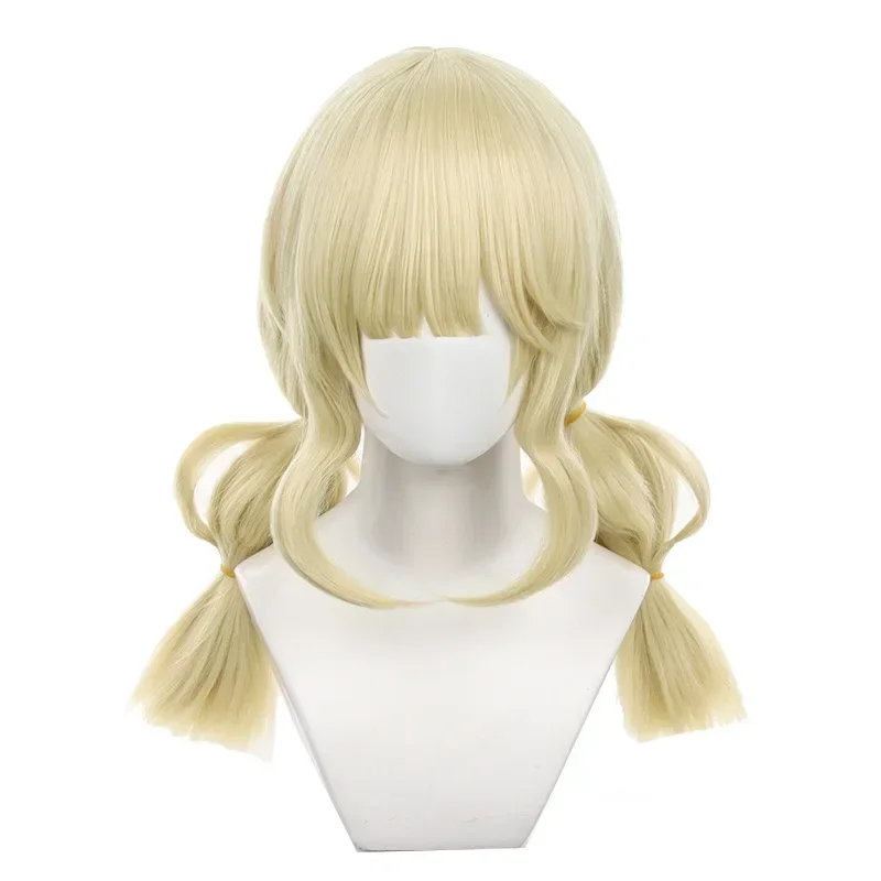 Wig Cosplay Anime Lily Barriere, permainan identitas V Cheerleader Cosplay tahan panas rambut sintetis pakaian Halloween untuk wanita