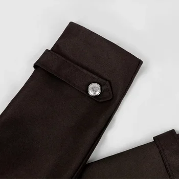 Men's Gothic Steampunk Trench Coat 4 Men Gothic Trench Medieval Steampunk Retro Coat Double-breasted Trim Solid Men's Lapel Coats Vintage Long Jackets 4