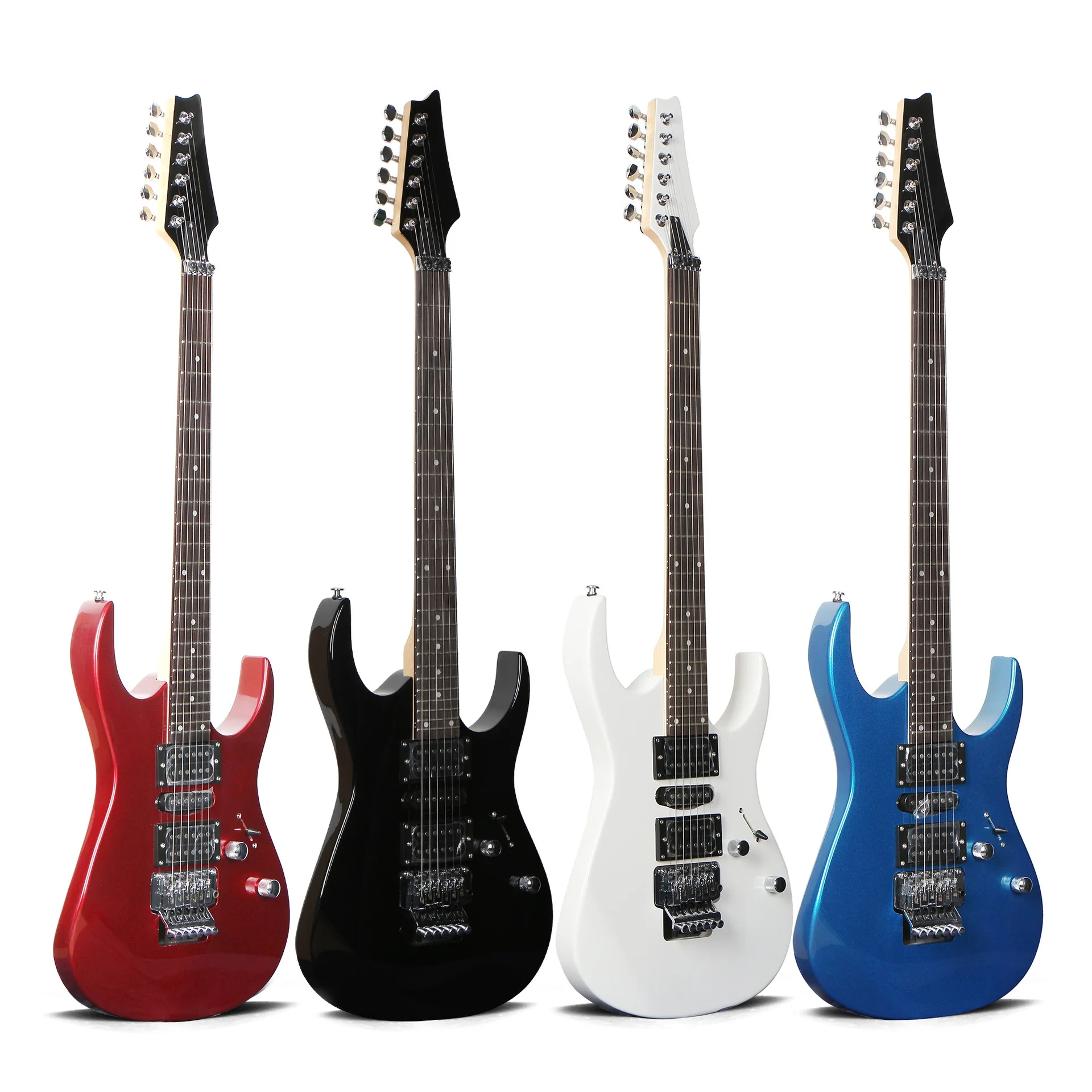 

Hooqu Designer Electric Guitar, Double Rock Professional Rock Electric Guitar, Dual Single Double Pickup Electric Guitar