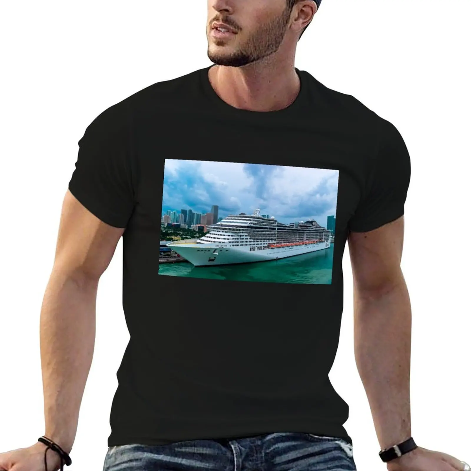 

MSC Divina Cruise Ship T-Shirt cotton t shirts high quality t shirts for man graphic tees T-Shirt