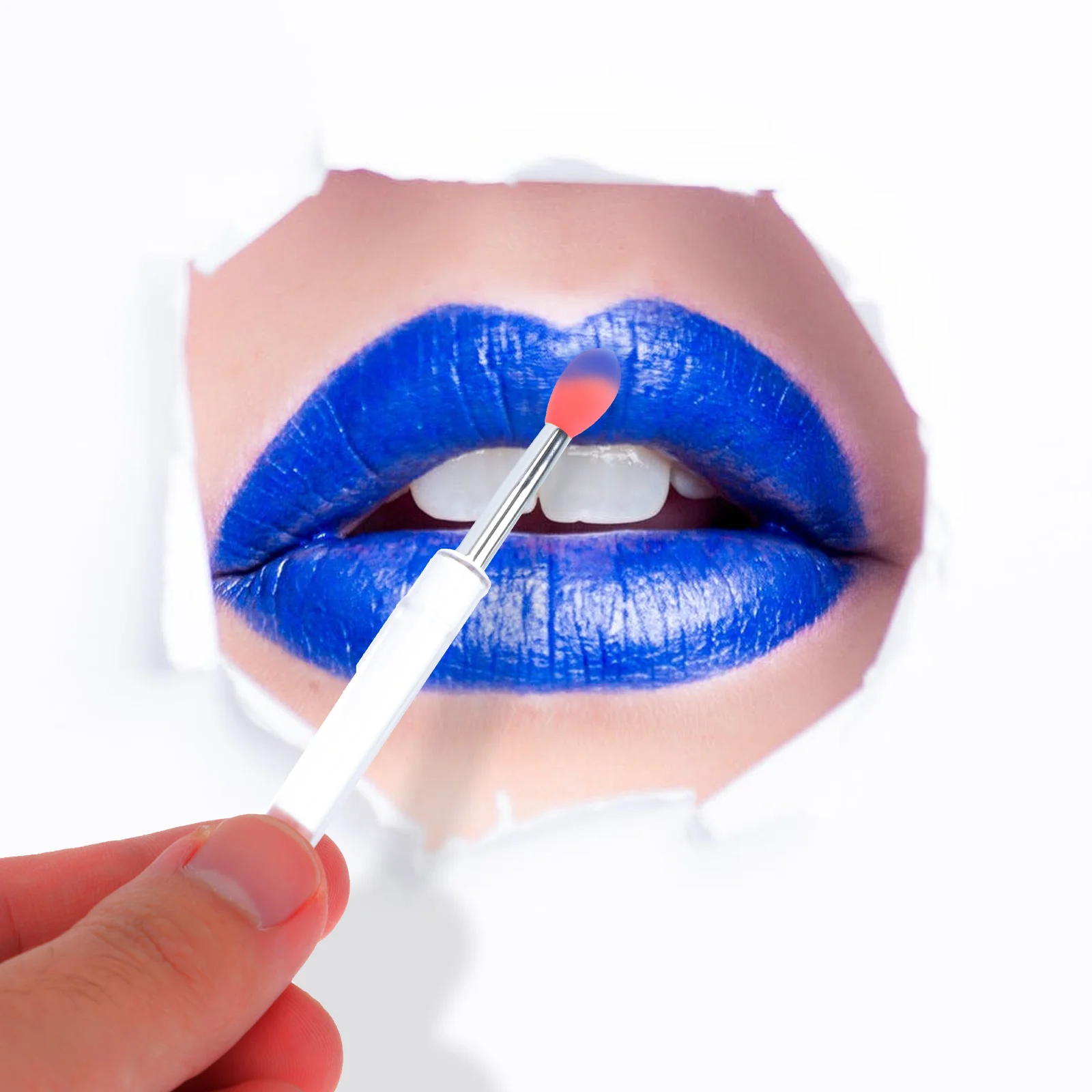 6 Stuks Siliconen Lipborstels Anti-stof Huidvriendelijke Lipstick Applicator voor Gelijkmatige Kleurverloop Make-up Langdurige Lipgloss Balsem