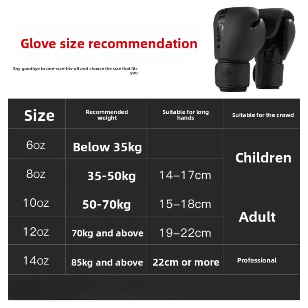 1 Pair Adult And Kids Professional Boxing Gloves Sanda Fighting Gloves Boys And Girls Muay Thai Training Sandbag Punching Gloves