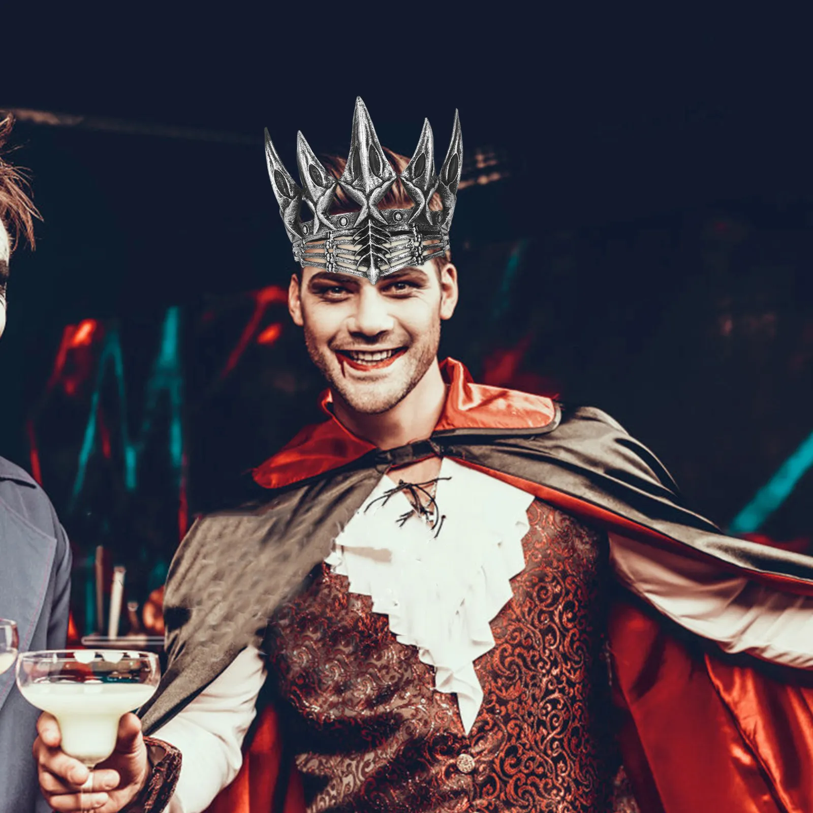 

Винтажная корона для косплея, готический головной убор для вечеринок, элегантный, легкий, не выцветающий, прочный, для Хэллоуина, выпускного вечера, сценических костюмов