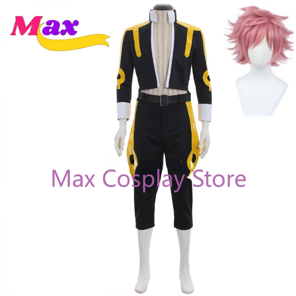 Max Anime Tartaros Arc Etherious Natsu Dragneel Cosplay Costume Adult Halloween Party Costume Battle Suit Full Set Custom YW