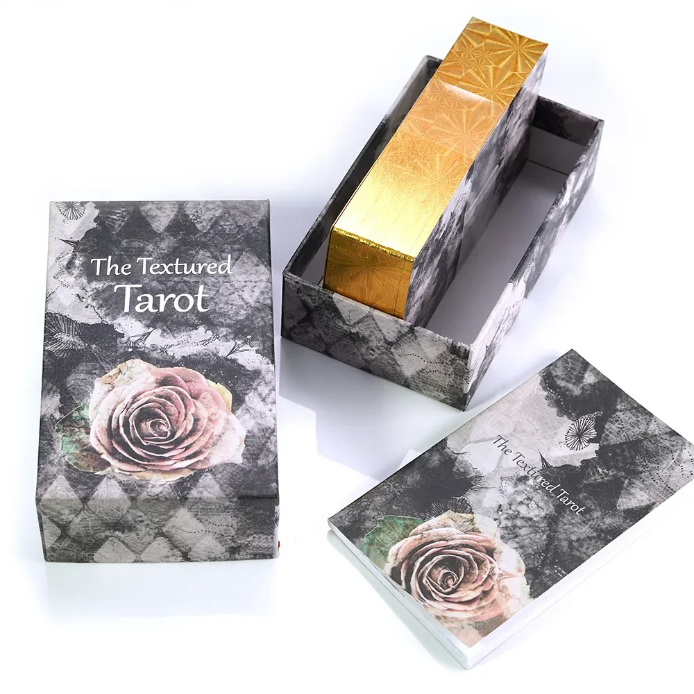 The textured tarot 78cards 1: 1 Size Gilded Edge Guide Book Tarot Board games