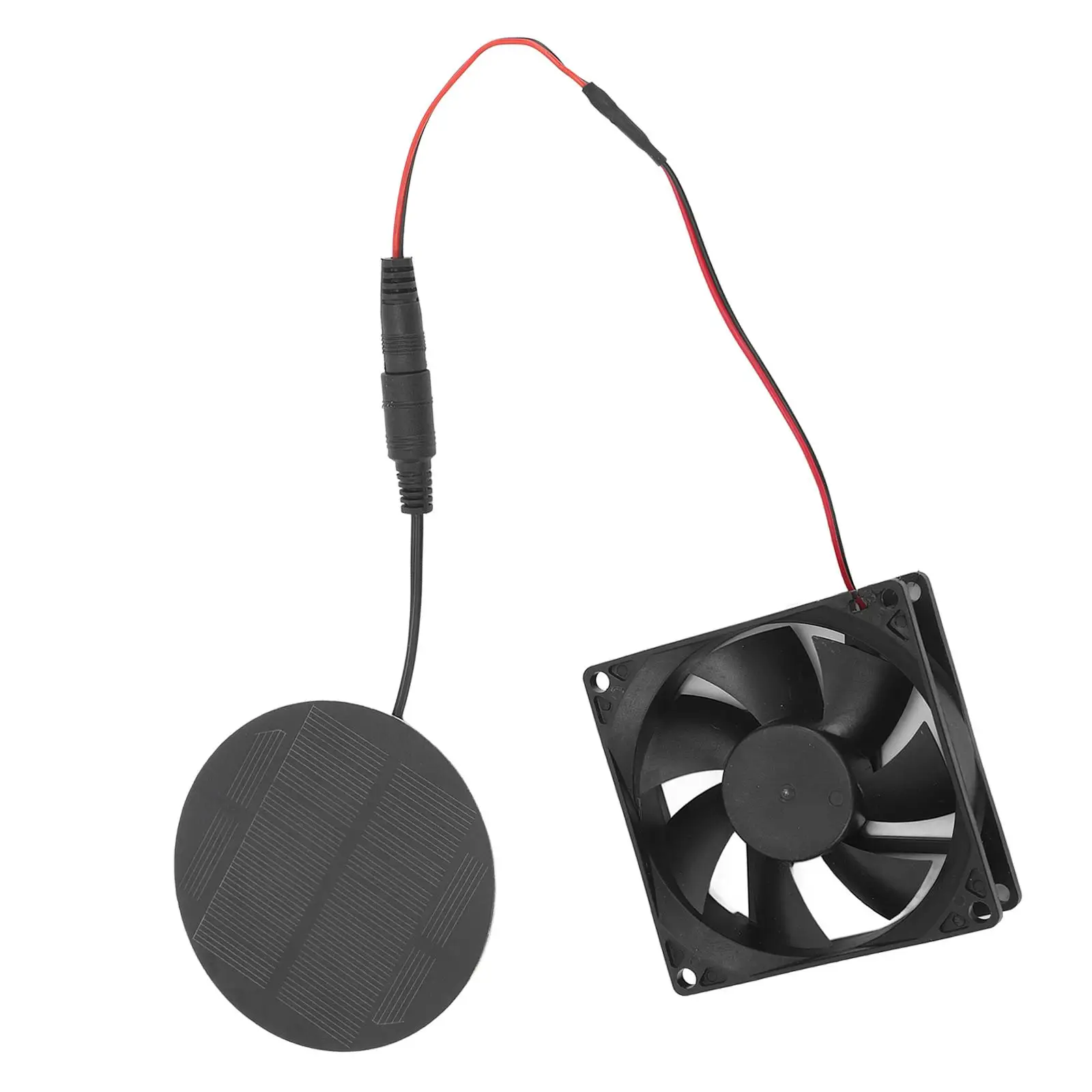 مروحة تعمل بالطاقة الشمسية ، جهاز تهوية خفيف الوزن ، توفير الطاقة للحيوانات الأليفة ، بيت الكلب ، منازل الأشجار ، حظيرة الدجاج ، يخت Shds ، في الهواء الطلق #2