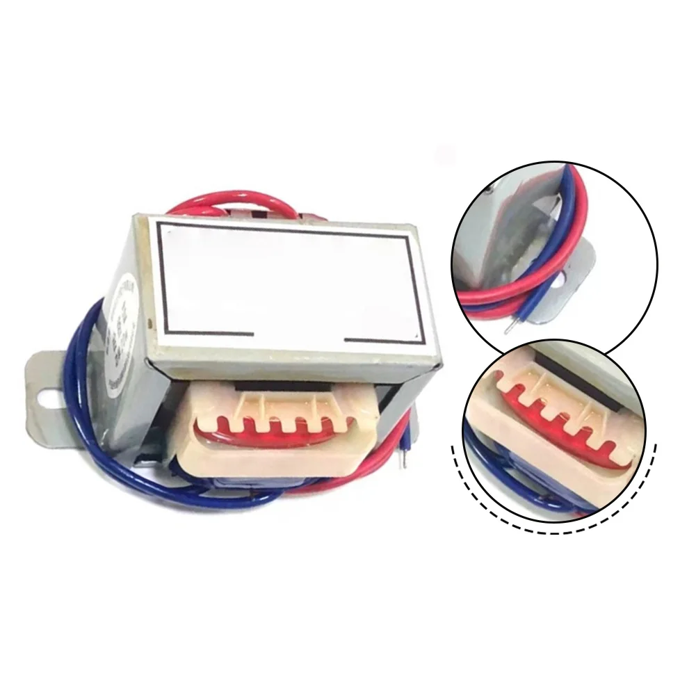 

EI5735 Силовой трансформатор с двойным выходом, полностью медный эмалированный провод, трансформатор переменного тока от 220 В до двойного 12 В для низкочастотного электрического инструмента