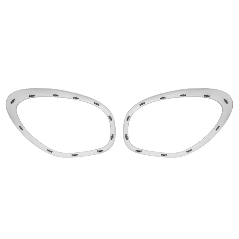 AB61-For Mini Cooper Countryman R60 2011- 2016 مجموعة حواف المصباح الأمامي 2X باللون الأسود 51139812899 51139812900 #5