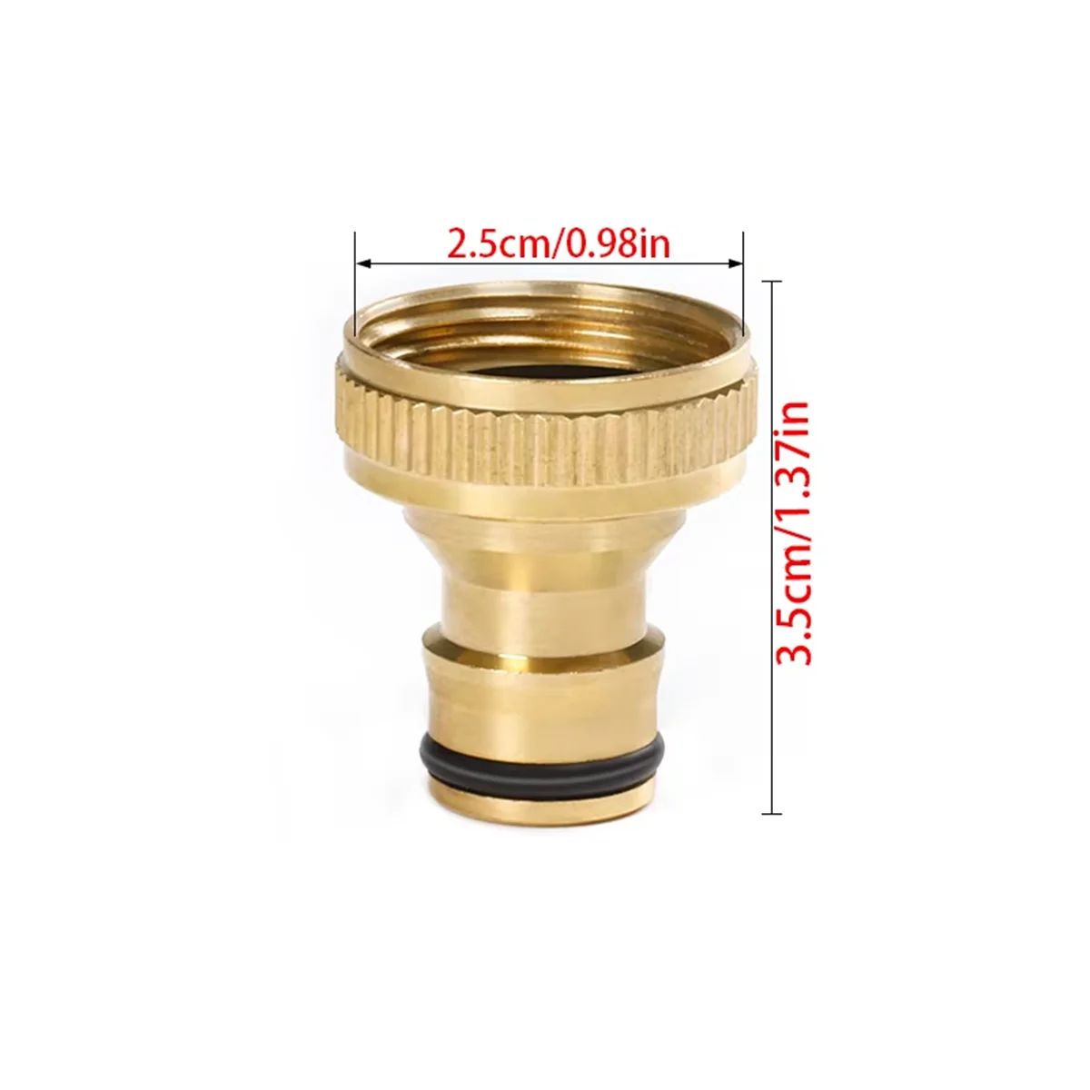 3/4 inch Threaded Garden Water Pipe Fittings, Watering Equipment, High-Pressure Cleaning Machine, Hose Fittings, Brass ﻿ view 2