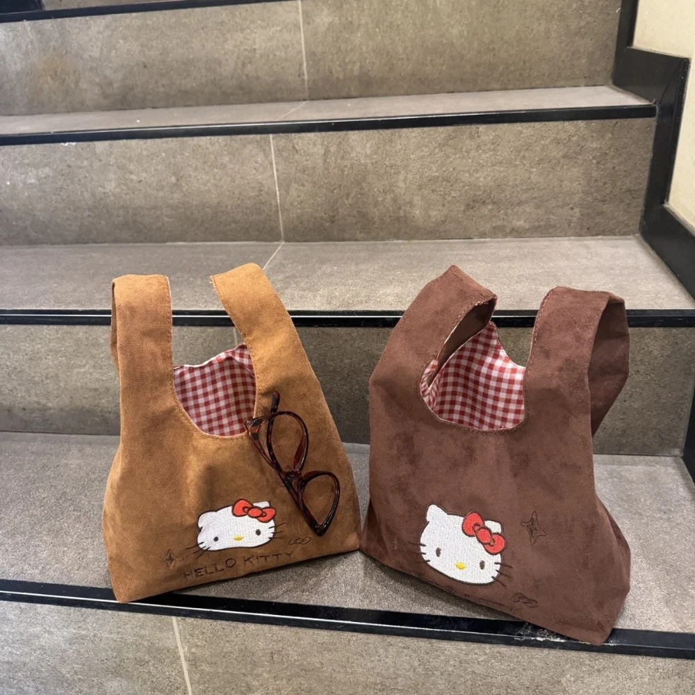 لطيف الكرتون مرحبا كيتي حقيبة يد فاخرة المرأة الجلد المدبوغ حقيبة صغيرة التنقل حقيبة يد Kawaii حقيبة كتف مفردة أنيمي حقيبة يد