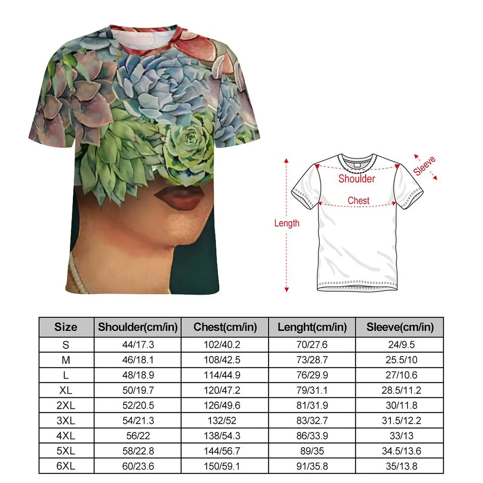 Women Head Pot T-Shirt Men Vintage Floral Print Art O Neck T Shirts Summer Trendy Clothing Short Sleeve Tee Shirt Birthday Gift