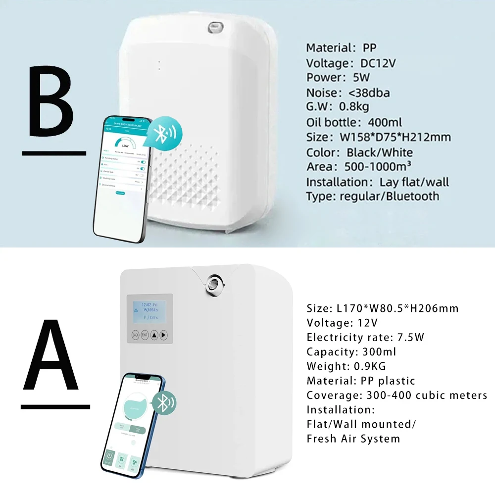 Difusor De Fragrância Sem Água, Controle WIFI, Difusor De Flavoring, Função Temporizador, Ambientador, Distribuidor De Cheiro Para Casa E Hotel, 300ml