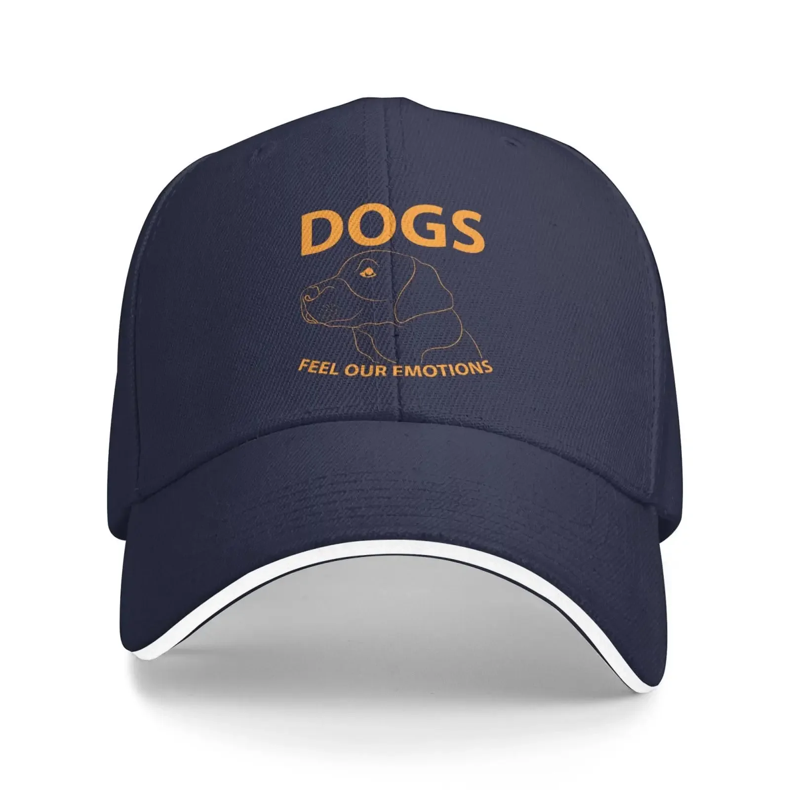 Dogs Feel Our Emotions Baseball Cap Women Men Hats Adjustable Truck Driver Dad Caps Sports Sunhat For Daily Outdoor Streetwear