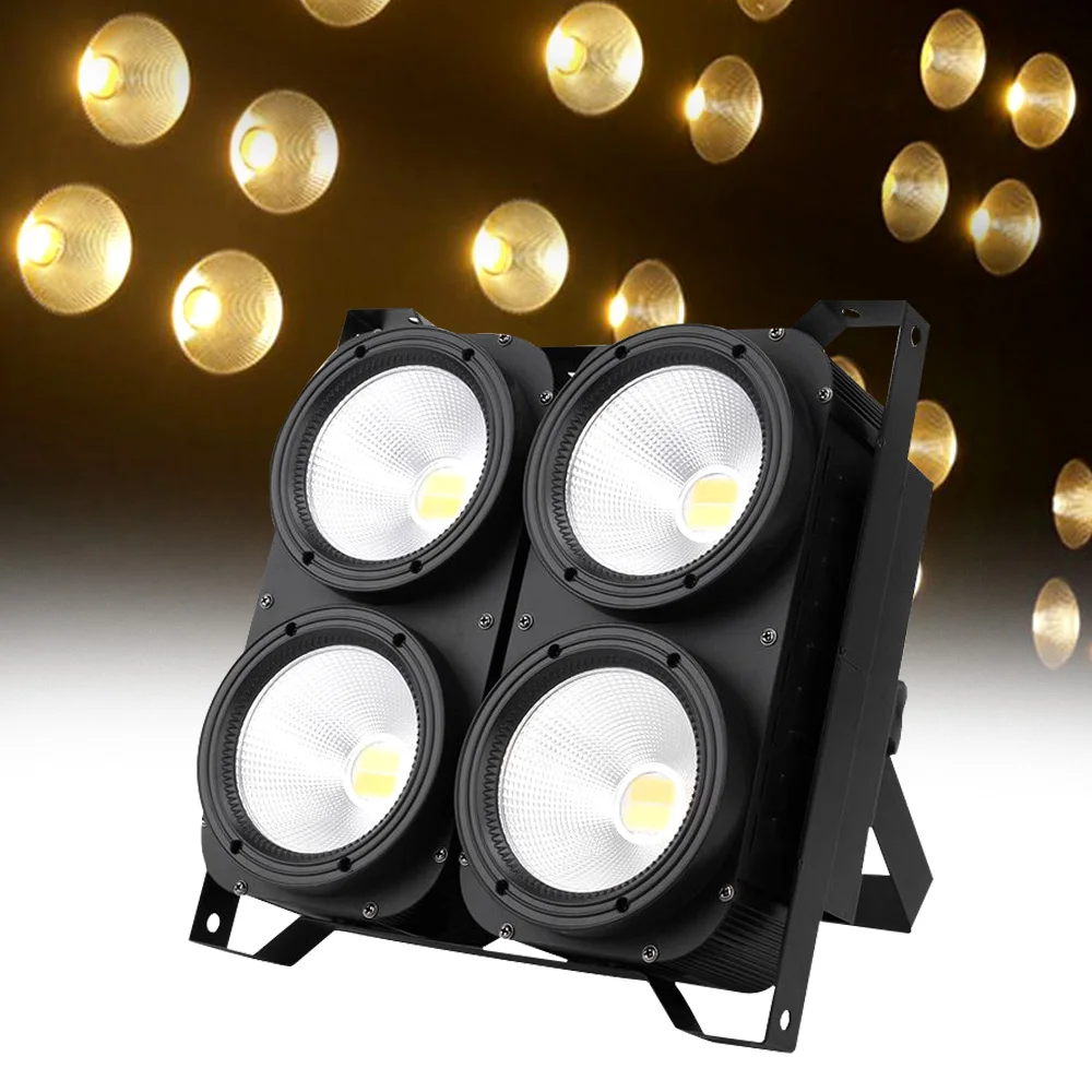 4 Eyes Led Blinder Light LED 400W COB Par Dj Strobe DMX Stage Lighting For DJ Theater Performances Events Audience Lights