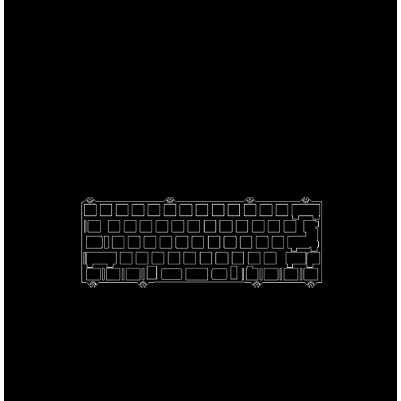 Tofu60 3.0 Keyboard Positioning Plate Customized PC/POM/PP/FR4/CF/PEI/Copper Single/Dual Mode Pcb Stab for Keyboard Accessories