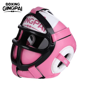 Sanda boxing helmet for boys and girls, thickened mask, practice, competition, Thai boxing, children's face protection