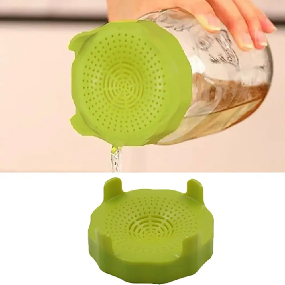 2pcs Household ABS Mason Jar Sprouting Lid 86mm Mesh Vegetable Seed Growing Lid Reusable Sprout Cover Fermentation