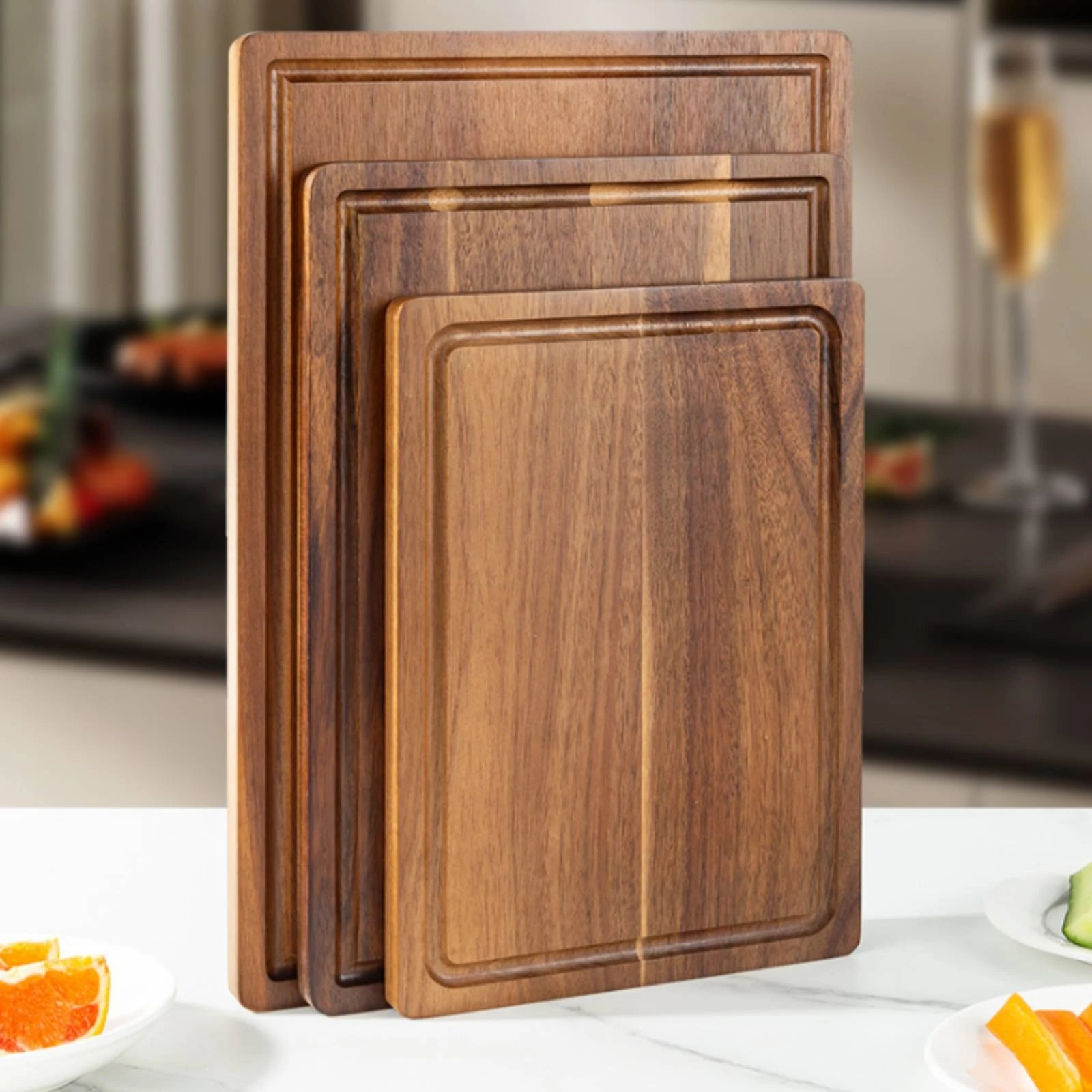 3 Pieces Cutting Board with Ju - đánh giá và giá Home Cooking On
