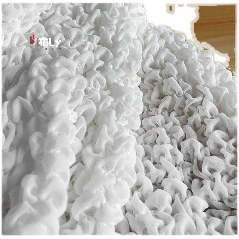 Puff Jacquard 3D Fabric, High Elasticity, For DIY Bag Skirt, Creative Clothing Designer Refashion Material