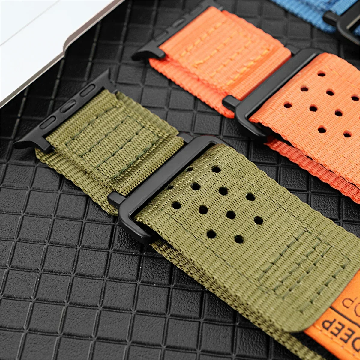 Nylon Strap for Apple Watch Band Ultra 2 49mm 45mm 41mm 42mm 44mm Wild Sport Wristband Bracelet for Iwatch Series 9 8 7 6 5 4 3 image 2