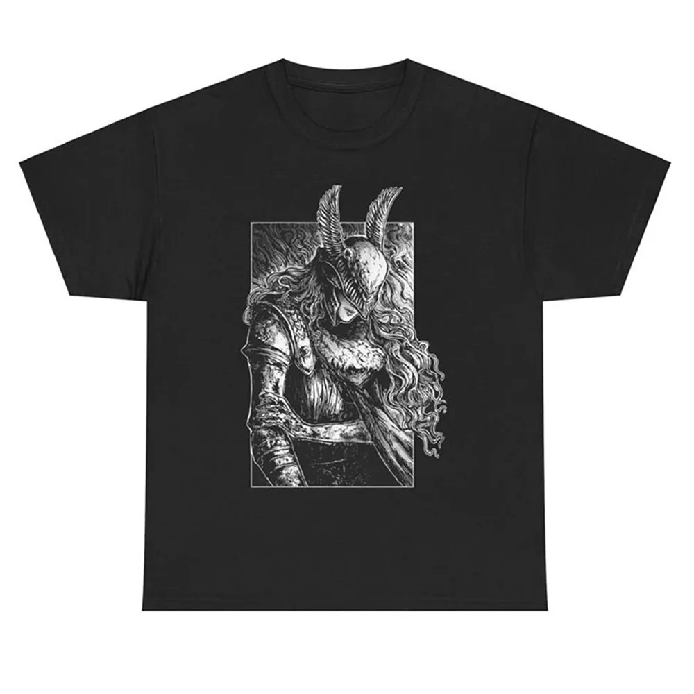 

Warrior Inspired Final Fantasy Gift t shirt for RPG Gamer 100% cotton printed Short Sleeve Graphic clothes All size tops S-6XL