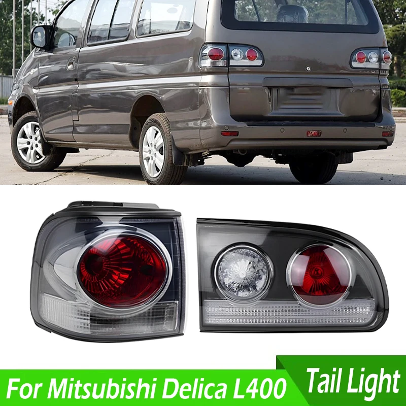 

For Mitsubishi Delica L400 Car Rear Bumper Tail Lamp Tail Light Assembly Rear Brake Light Warning Light Taillights With Bulbs