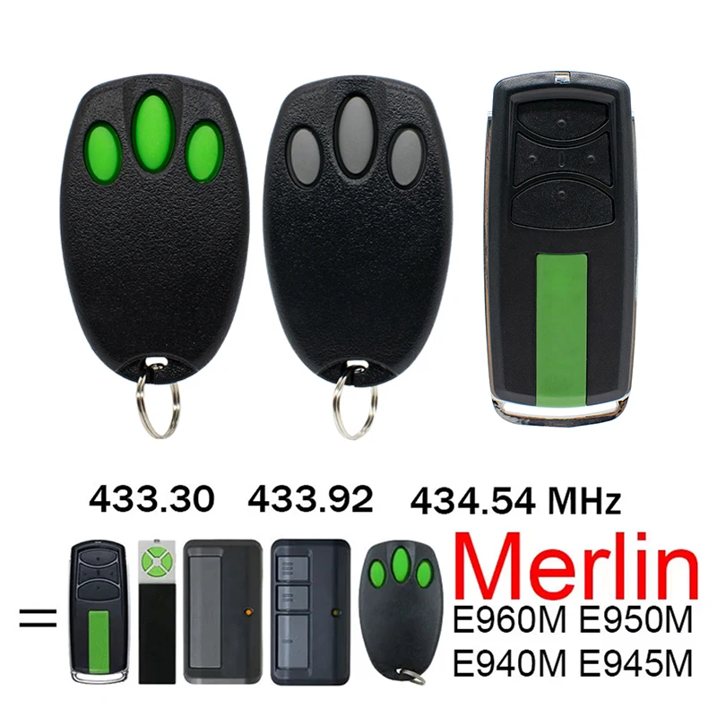 Merlin+ 2.0 E945M Roller Door Gate Remote Control E960M E940M E945M E950M Compatible MR850EVO MR855MYQ MR550EVO Garage Opener