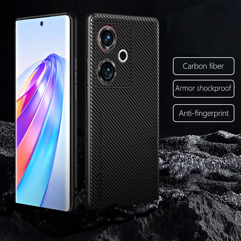 Leather Case for ZTE nubia Z50 NX711J Luxury Carbon Fiber Frosted Ultra-thin Armor Shockproof Soft Phone Cover for ZTEnubiaZ50