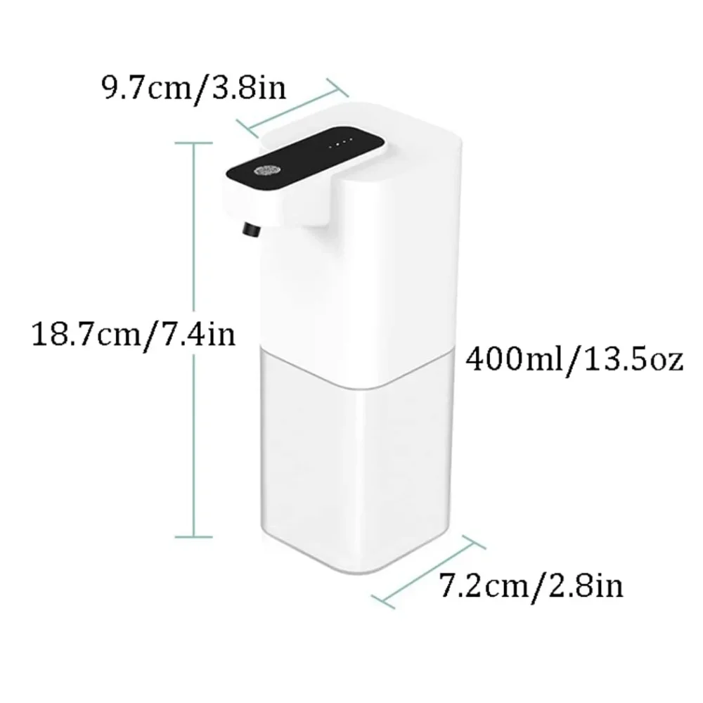 موزع الصابون الأوتوماتيكي مستشعر الأشعة تحت الحمراء رغوة المطهر اليد USB قابلة للشحن رغوة موزع صابون اليد للحمام #6