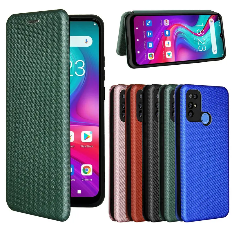 For Doogee X96 Pro X97 Carbon Fiber Skin Leather Case Book Bumper Magnet Cover For Doogee X97 X95 N30 N20 S86 S59 N40 Pro Bags