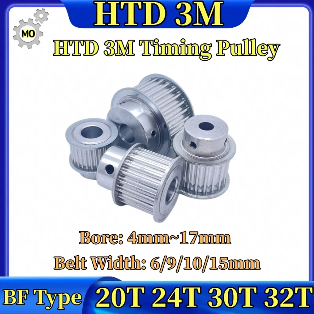 

20Teeth 24Teeth 30Teeth 32Teeth HTD 3M Timing pulley Bore 4 ~ 17mm Belt Width 6/9/10/15mm 20T 24T 30T 32T HTD 3M Timing pulley
