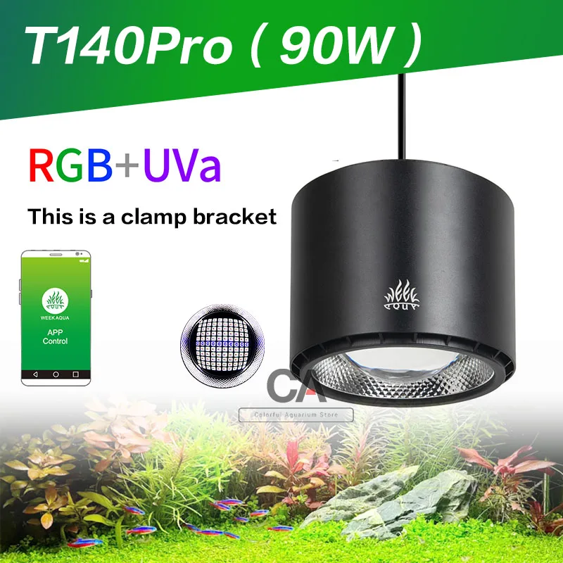 WEEK AQUA T140Pro RGB+UVa Full Pectrum Water Grass Tube Lamp AT5 Native Dedicated Lamp Fish