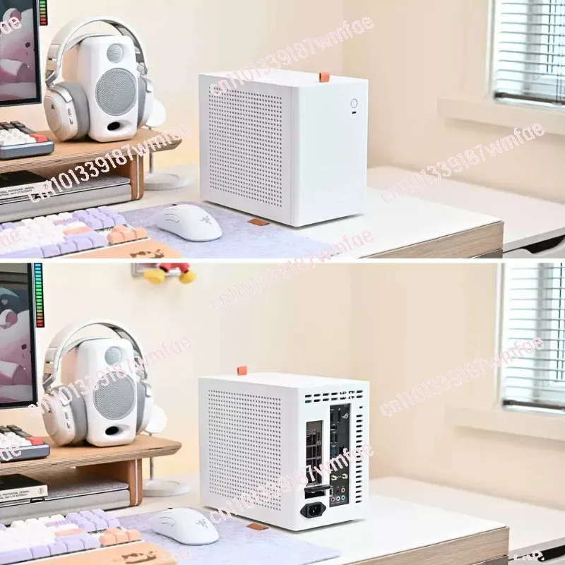 AKLLA A2 ITX computer case all aluminum CNC small 1U FLEX power supply HTPC mini portable host view 2