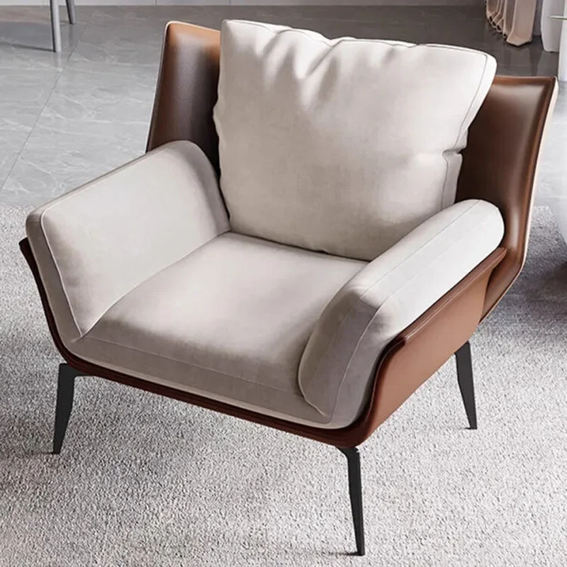 Fotel do sypialni Leżak Stołek barowy Komoda do pokoju Meble do salonu Nowoczesny akcent Nordic Leniwa Sofa Fauteuil High Gold LT