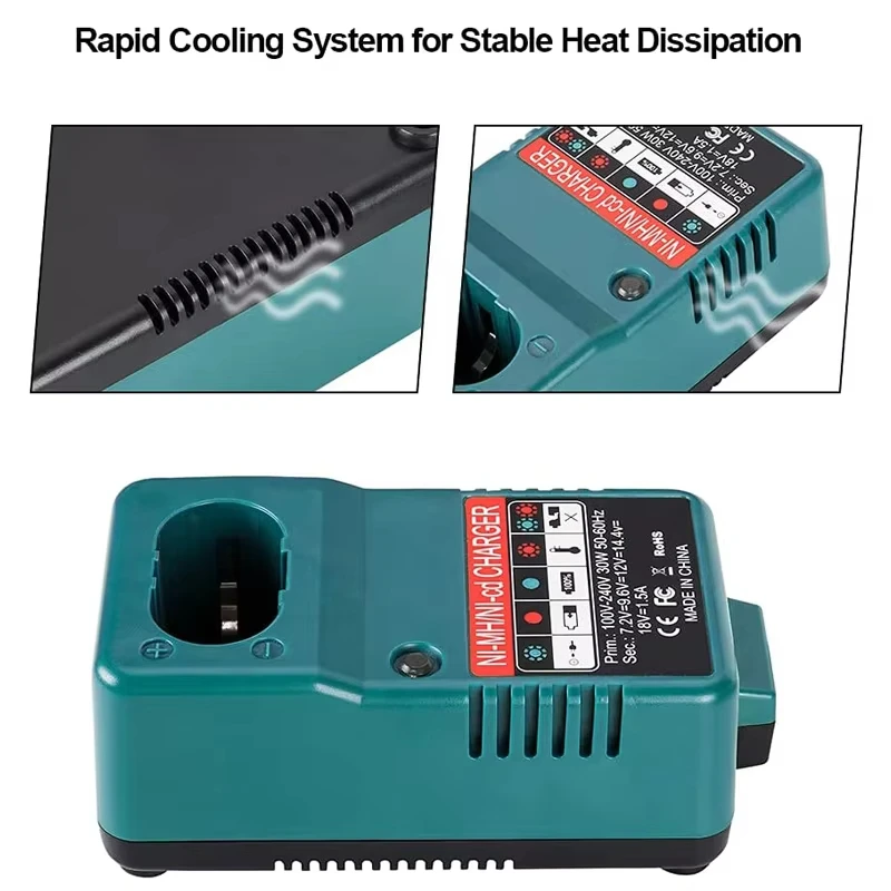 لماكيتا PA12 شاحن بطارية PA18 DC1804 DC1822 7.2 فولت-18 فولت NI-CD & ni-mh شحن البطارية أداة السلطة استبدال شاحن بطارية