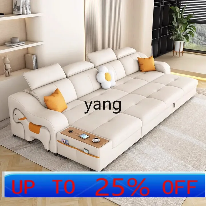 

LMM living room furniture cream wind small apartment multi-functional folding sofa bed integrated dual-purpose
