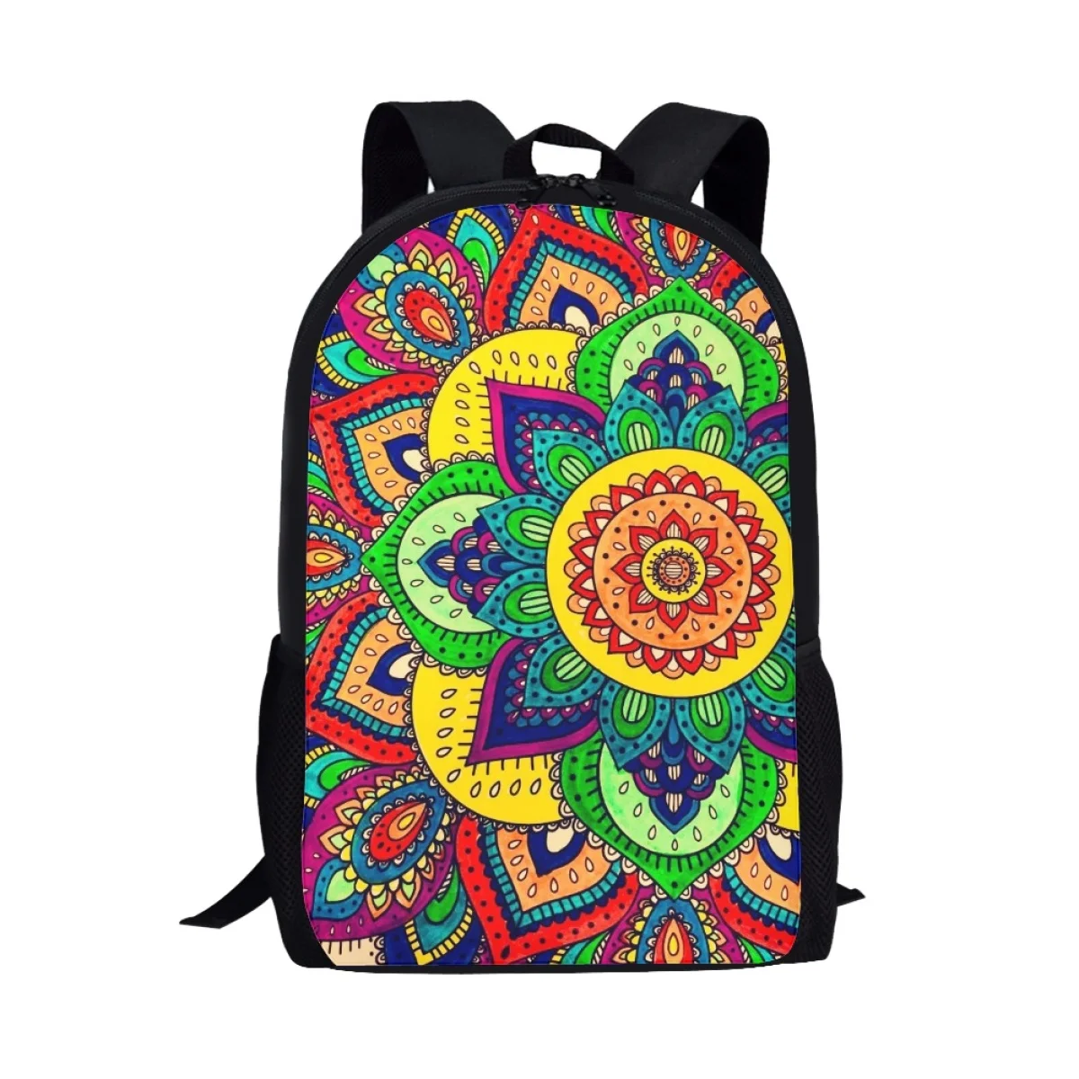 Bohemian Mandala Printing Girls Boys Student School Bag Teenager Laptop Bag Casual Shoulder Backpack Travel Storage Rucksack