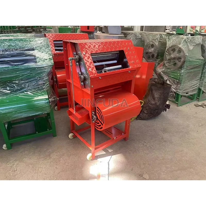 Máquina agrícola automática de descascar e ensacar amendoim