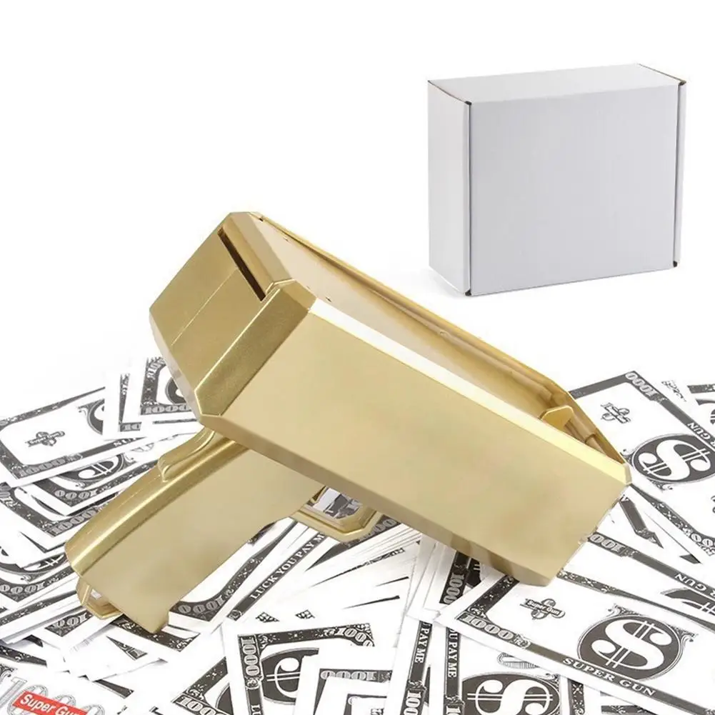 الكهربائية المال مطلق النار مسدس لعبة الأوراق النقدية بندقية مطلق النار لعب الأطفال لعب الوالدين والطفل التفاعل الدعائم لعبة حفل زفاف O5u6